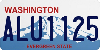 WA license plate ALU1125