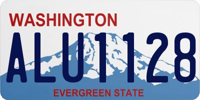 WA license plate ALU1128