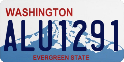 WA license plate ALU1291