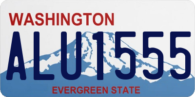WA license plate ALU1555