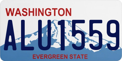 WA license plate ALU1559