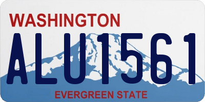 WA license plate ALU1561