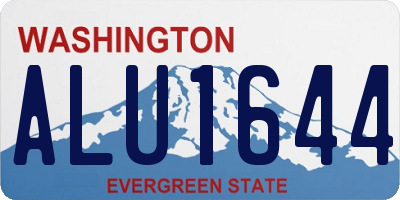 WA license plate ALU1644