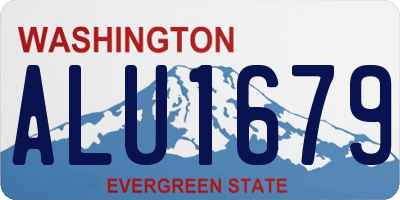 WA license plate ALU1679