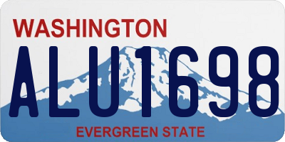WA license plate ALU1698