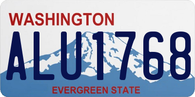 WA license plate ALU1768