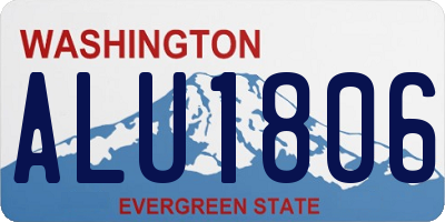 WA license plate ALU1806