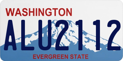 WA license plate ALU2112