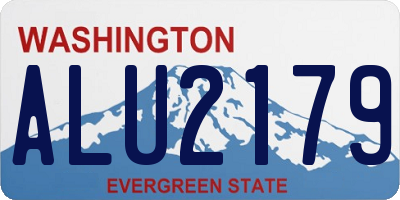 WA license plate ALU2179