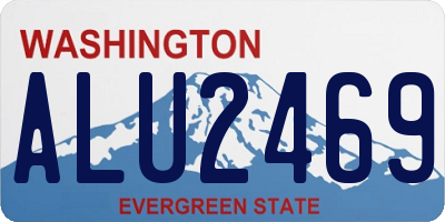 WA license plate ALU2469