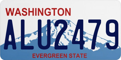 WA license plate ALU2479