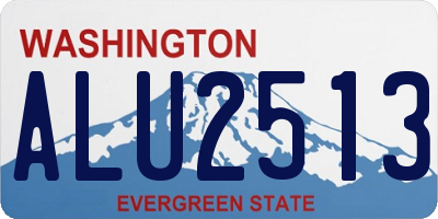 WA license plate ALU2513