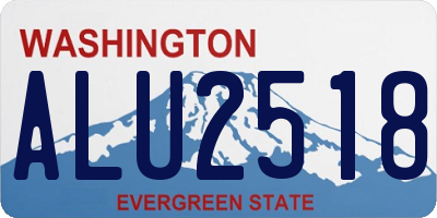 WA license plate ALU2518