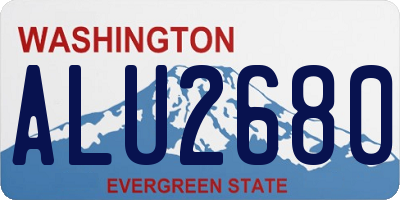 WA license plate ALU2680