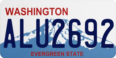 WA license plate ALU2692