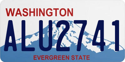 WA license plate ALU2741