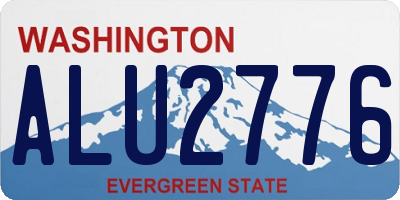 WA license plate ALU2776