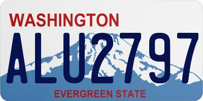 WA license plate ALU2797