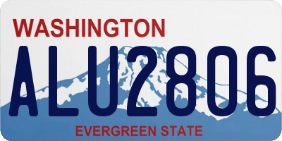 WA license plate ALU2806