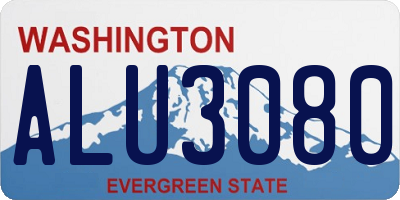 WA license plate ALU3080