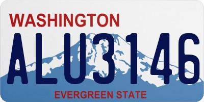 WA license plate ALU3146
