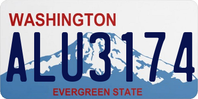 WA license plate ALU3174