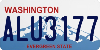 WA license plate ALU3177