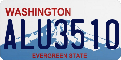 WA license plate ALU3510