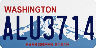 WA license plate ALU3714