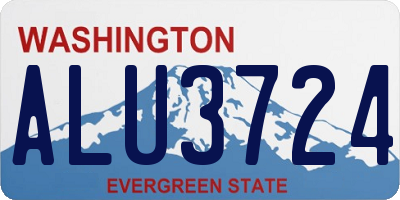 WA license plate ALU3724