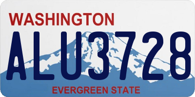 WA license plate ALU3728