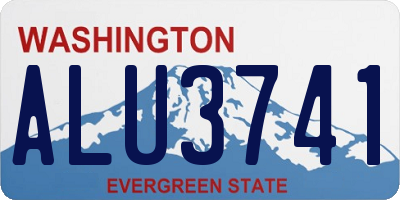 WA license plate ALU3741