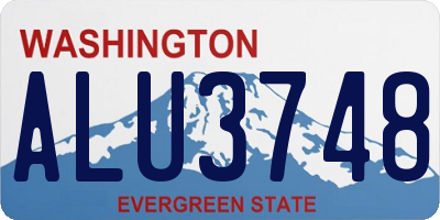 WA license plate ALU3748