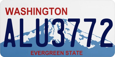 WA license plate ALU3772