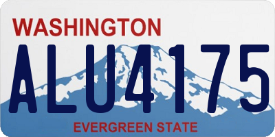 WA license plate ALU4175
