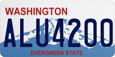 WA license plate ALU4200