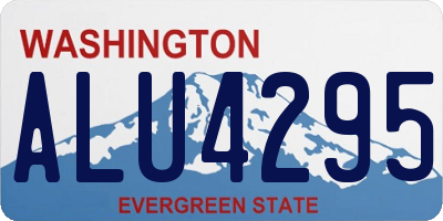 WA license plate ALU4295