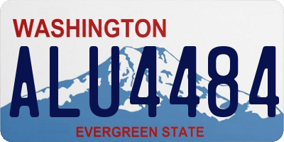 WA license plate ALU4484
