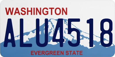 WA license plate ALU4518