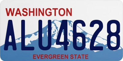 WA license plate ALU4628