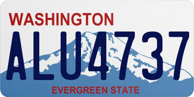 WA license plate ALU4737