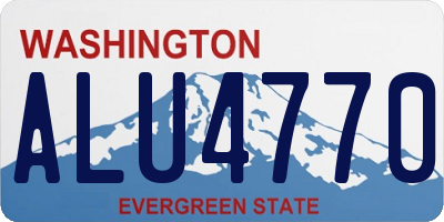 WA license plate ALU4770