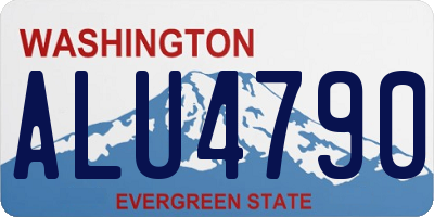 WA license plate ALU4790