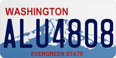 WA license plate ALU4808