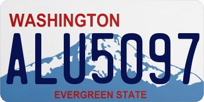 WA license plate ALU5097