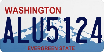 WA license plate ALU5124