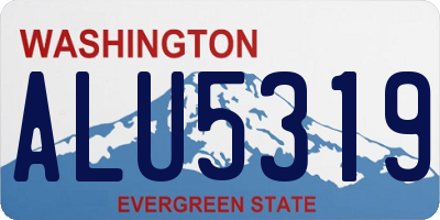 WA license plate ALU5319