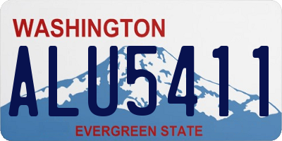 WA license plate ALU5411