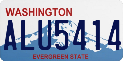 WA license plate ALU5414