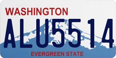 WA license plate ALU5514